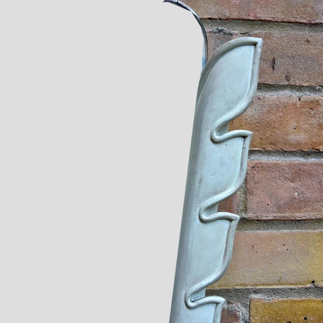 Mid-Century Modern Italian Carved Wooden Mirror, 1950s For Sale - Image 3 of 5