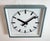 Industrial Blue Square Wall Clock from Pragotron, 1970s For Sale - Image 4 of 17