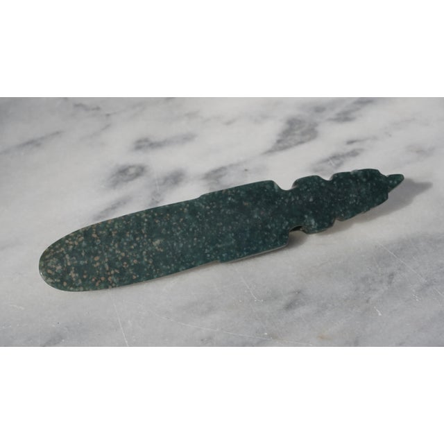 Jade Costa Rica Jade Avian Axe God Celt Pendant Pre Columbian, 500 Ad-1500 Ad For Sale - Image 8 of 9