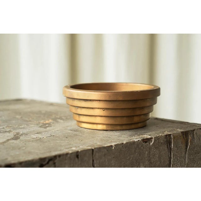 Metal Early 20th Century Vide Poche in Patinated Brass, 1920s For Sale - Image 7 of 8