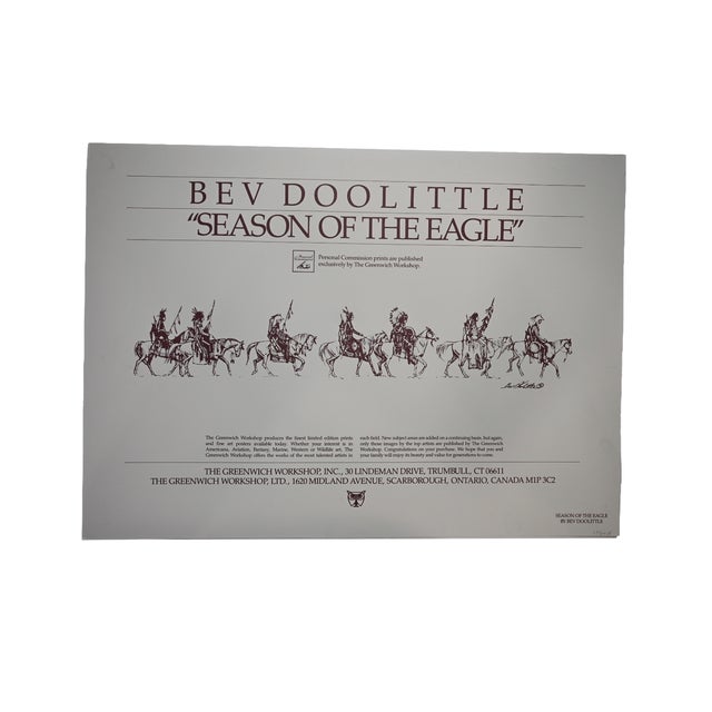 Bev Doolittle “Season of the Eagle” Signed Limited Edition Print – 1987, Greenwich Workshop For Sale In Denver - Image 6 of 7