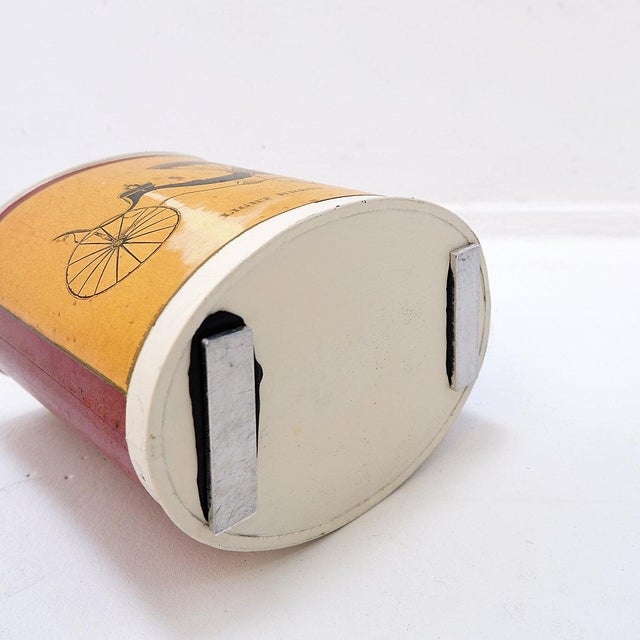 Metal Wastepaper Basket with Light Brett Lithograph Print by Arthur A. Kaplan Co. For Sale - Image 10 of 11