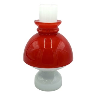 Czech Glass Table Lamp, 1960s For Sale