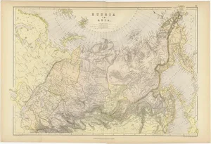 Antique Cartography of Asian Russia, 1882