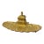 Antique French Brass Inkwell For Sale