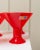 Late 20th Century Vintage Italian Postmodern Red Joy Drinking Glasses from Leonardo, 1980s, Set of 6 For Sale - Image 5 of 12