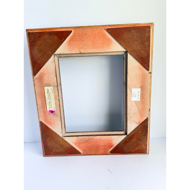 2000 - 2009 Vintage Carved Gilt & Black Picture Frame, Dark Antique Gold Finish, Fits 8x10 For Sale - Image 5 of 6