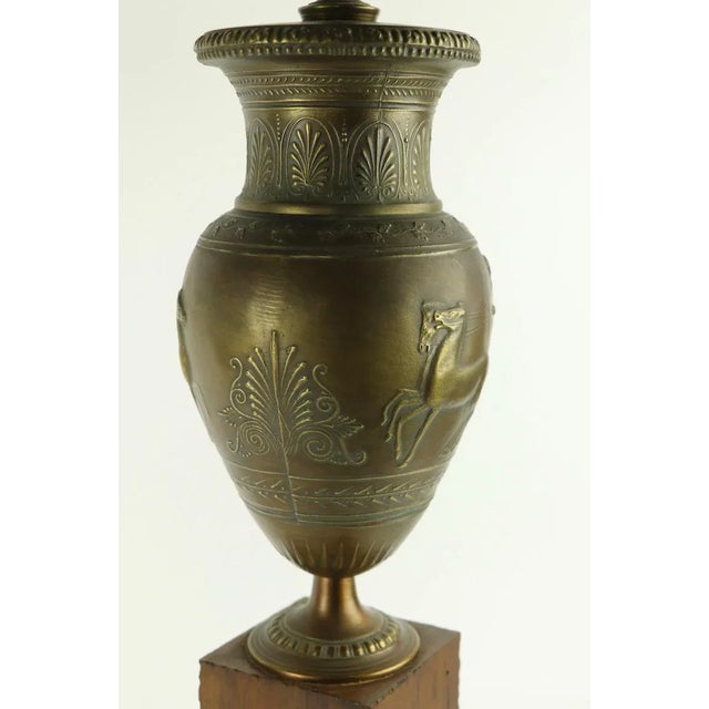 Brass Greco Roman Style Table Lamp by Westwood Industries For Sale - Image 8 of 9
