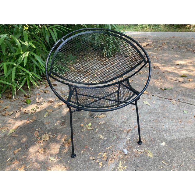 Black Mid 20th Century Attributed to Tempestini for Salterini Oversized Radar Lounge Chair For Sale - Image 8 of 11