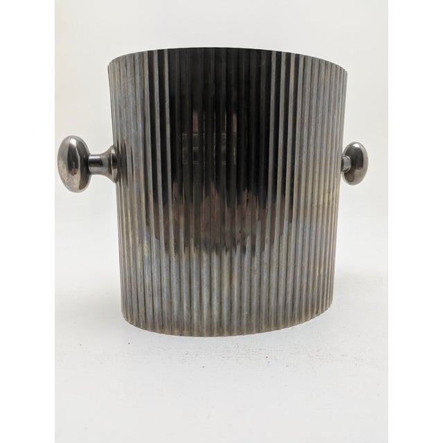 Art Deco Champagne Cooler/Wine Cooler in Oval Shape, High-Quality Workmanship, Classic Art Deco Design 19251940, 1930s For Sale - Image 4 of 12