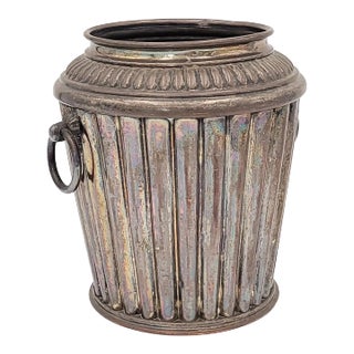 Silver-Plated Wine Cooler, Italy Circa 1860 For Sale