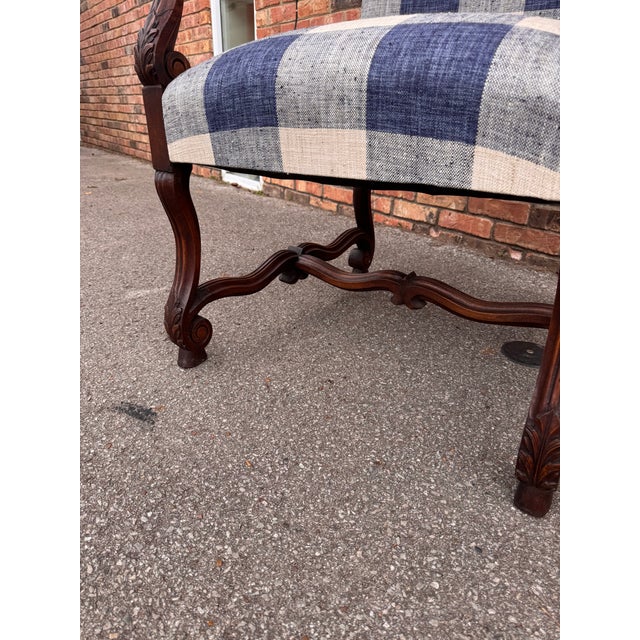 Wood Newly Upholstered English Arm Chair For Sale - Image 7 of 13