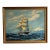 Early 20th Century Painting of Ship at Sea, Daytime - Oil on Canvas, Framed For Sale