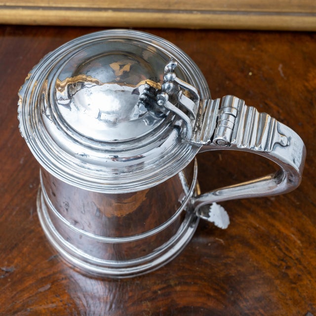 Metal Queen Anne Provincial Britannia Silver Tankard, John Elston, Exeter, 1713 For Sale - Image 7 of 13