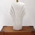 Large Art Deco Style Fan-Shaped White Ceramic Table Lamp, 1980s For Sale - Image 10 of 16