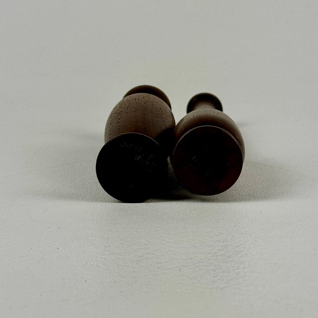 Pair of 1980s Stan W. Bednarz Vintage Wood Turning Miniature Vases For Sale In New York - Image 6 of 8