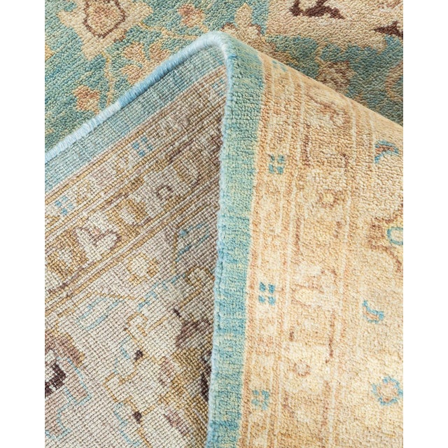 Eclectic, One-of-a-Kind Hand-Knotted Area Rug - Light Blue, 8' 0" x 10' 3" For Sale In New York - Image 6 of 8