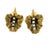 Vintage 14k Gold Diamond Leaf Earrings, American Mid-Century Screw Back Clips, A Pair For Sale - Image 12 of 12