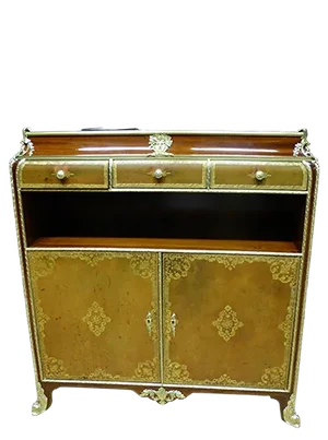 Louis XV Style French Mahogany Sideboard from Chaleyssin, 1950s