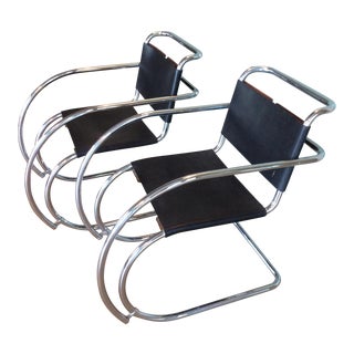 Mies Van Der Rohe Mr20 Cantilever Chairs- a Pair For Sale