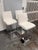 Contemporary Adjustable Swivel Bar Stools, Set of Three For Sale - Image 4 of 12