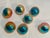 Mid-Century Modern 7 Vintage West German Glass Ombre Christmas Tree Ornaments MCM For Sale - Image 3 of 12