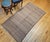 Antique Uzbek Tribal Soumak Kilim, Handwoven Stripe Pattern, Brown & Gold, 4x7 For Sale In Chicago - Image 6 of 16