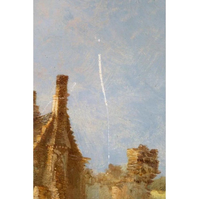 Antique Hawthornden Castle Oil Painting For Sale - Image 11 of 12