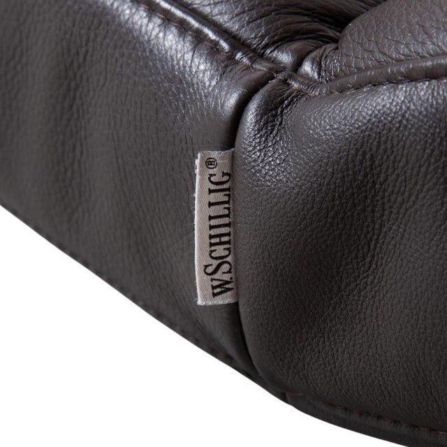 Leather Lounger in Brown with Manual Function by Willi Schillig For Sale - Image 12 of 17