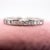 1920s Art Deco Platinum French Cut Diamond Ring, 0.90 Ct, Size 6.75 For Sale - Image 9 of 13