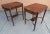 Traditional Pair Mid Century Regency Weiman Tooled Leather Top Mahogany Side Tables For Sale - Image 3 of 11