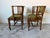 Vintage Organic Arts & Crafts Style Curved Rail Back Accent Chairs – Pair For Sale In Miami - Image 6 of 12