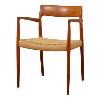 Vintage Teak Model 57 Dining Chair by Niels Otto Moller for J.L. Møllers, 1960s For Sale