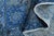 1970s Vintage Persian Handmade Wool Cotton Blue Area Rug For Sale In San Francisco - Image 6 of 11