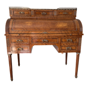18th Century French Louis XVI Roll Top Cylinder / Secretary Desk