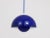 Danish Blue Enameled Flowerpot Pendant Lamp by Verner Panton for Louis Poulsen, 1969 For Sale - Image 9 of 11