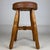 Metal Antique Oak Upholstered Stool, 1800s For Sale - Image 7 of 11