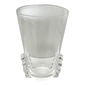 Crystal Antique Steuben MCM Art Glass Vase Pinch Scroll Urn. Art Deco Modern. Signed