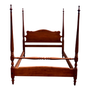Federal Style FruitWood Four Poster Full Size Bedframe