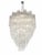 Scenographic italian hand-made chandelier with clear “tronchi”, elements of Murano glass. Huge chandelier in a bath of...