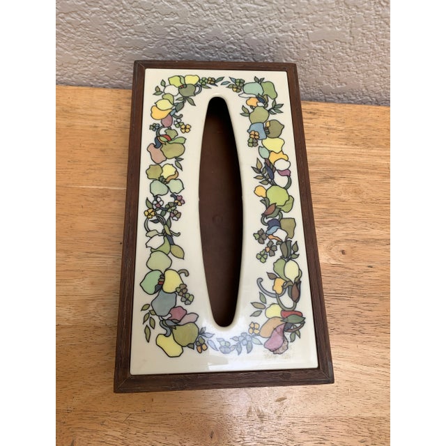 Farmhouse Midcentury 1970s Decor Tissue Box For Sale - Image 3 of 12