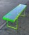 Modern Neon Green and Transparent Acrylic Bench Table For Sale - Image 3 of 8