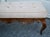 Wood French Country Window Bench Vintage Tufted Upholstered Carved End Stool For Sale - Image 7 of 15