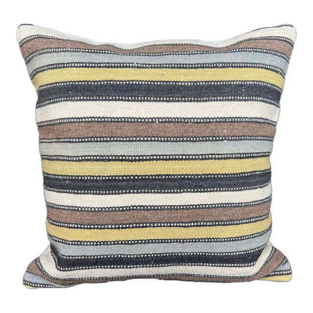 Turkish Hemp Pillow Cushion Natural Beige Brown Cushion Cover 20x20 For Sale