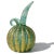Mid-Century Modern Vintage Murano Barovier Toso Emerald Green Gold Flecks Italian Art Glass Bulb Shaped Pitcher Flower Vase For Sale - Image 3 of 9