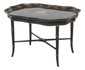 Regency Papier Mache Tray Top Table, Circa 1820