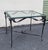 Hollywood Regency Vintage French Neoclassical Wrought Iron & Glass Center Table in the Manner of Maison Jansen For Sale - Image 3 of 8