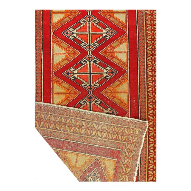 Traditional 1920s Antique Geometric Kazak Caucasian For Sale - Image 3 of 10