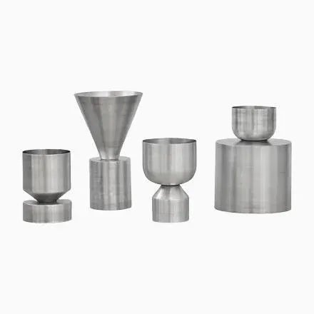 Ada Midi Aluminium Raw Planter by Llot Llov For Sale - Image 13 of 13