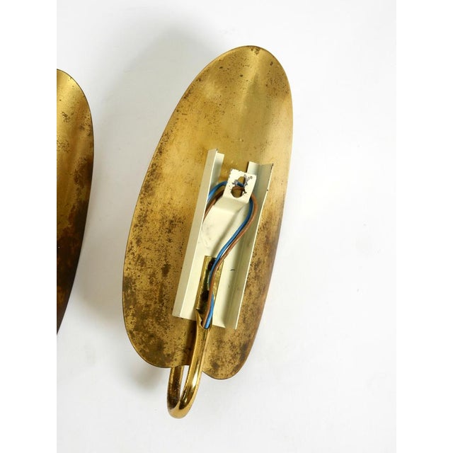 Mid-Century Modern Brass Wall Lamps, 1950s, Set of 2 For Sale - Image 18 of 18